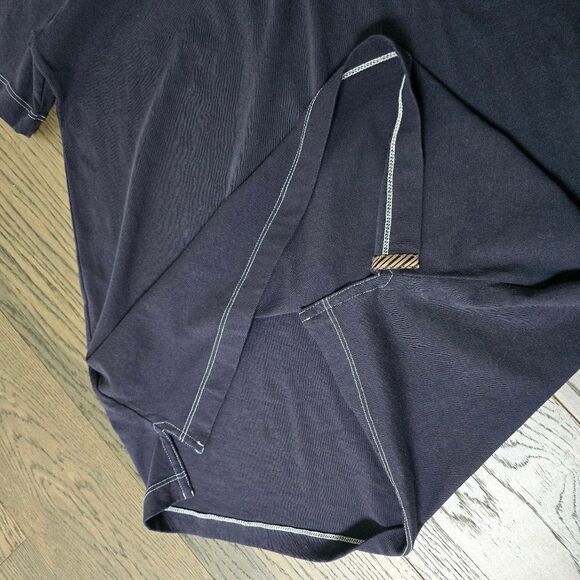 🆕️ Billy Reid Pensacola Short Sleeve Polo in Navy - Picture 8 of 13